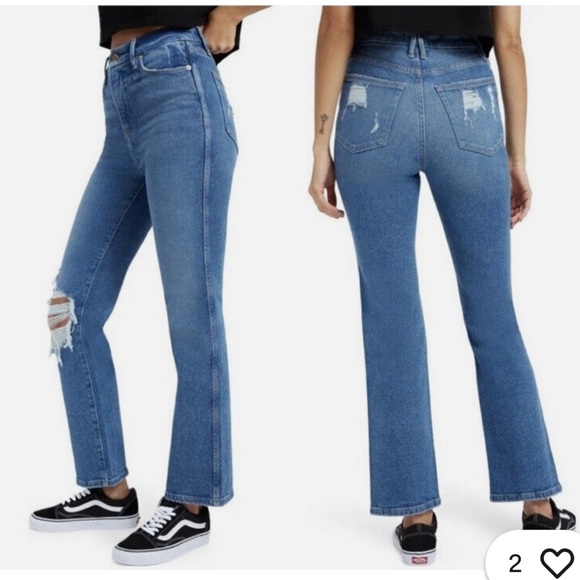 Good American Good Curve straight jeans - Picture 2 of 11